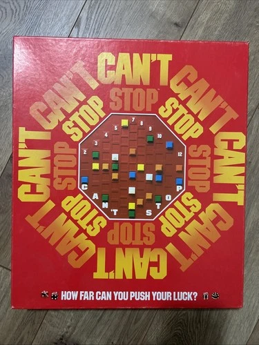 Vintage Can’t Cant Stop Board Game Parker Brothers 1980 100% COMPLETE ~NICE!