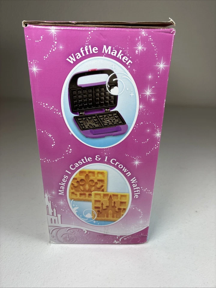 Disney PRINCESA CORONA CASTILLO WAFFLE MAKER ATREVERSE A SOÑAR DP-2 púrpura BÉLGICA Foto 3 de 4