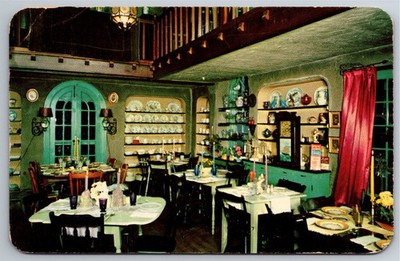 NJ, Ridgewood, Country Garden Town House, Interior, Vintage Postcard