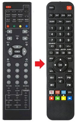 Fernbedienung geeignet für SILVA LED2270DVB-T