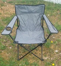 Camping - Klapp - Falt - Angel - oder Gartenstuhl wenig gebraucht mit Getränkeha