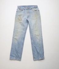 Vtg 80s Levis 509 Orange Tab Mens 32x30 Distressed Regular Straight Leg Jeans US