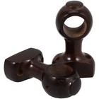 2pcs Curtain Rod Wall Bracket Wooden Curtain Rod Holder Ceiling Mounted Rod Hold