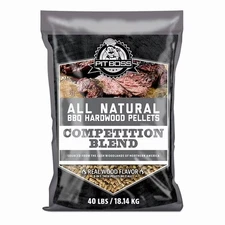 Pit Boss 100% All-Natural Hardwood Competition Blend BBQ Grilling Pellets, 40 lb