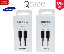 2pack Genuine Samsung Galaxy Series USB-C to C 3 Ft Super Fast Charging Cable
