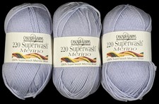 Cascade Yarns 220 Superwash 100% Merino Wool Color 55 Arctic Ice 220 Yds.Lot (3)