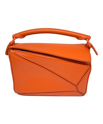 Loewe Puzzle Mini 58 A510U95X58 Leather Orange Shoulder Bag #TFB9656
