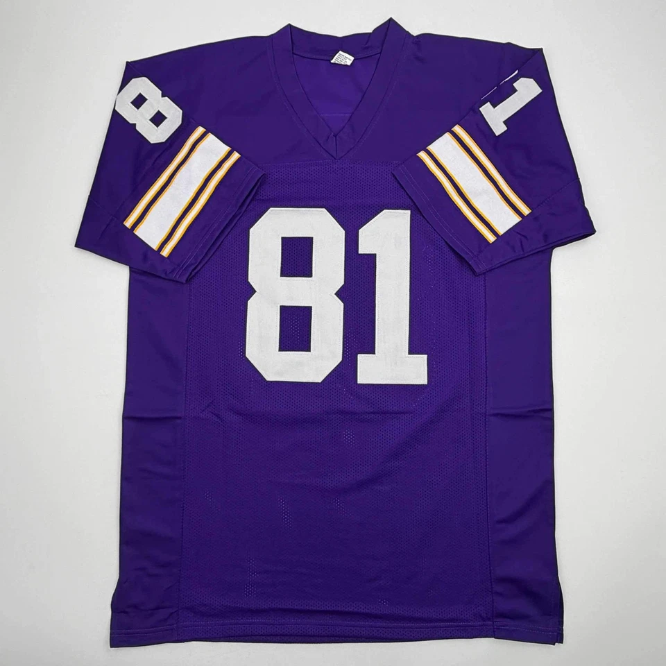 Autographed/Signed Carl Eller Minnesota Purple Football Jersey JSA COA - Image 4 of 4