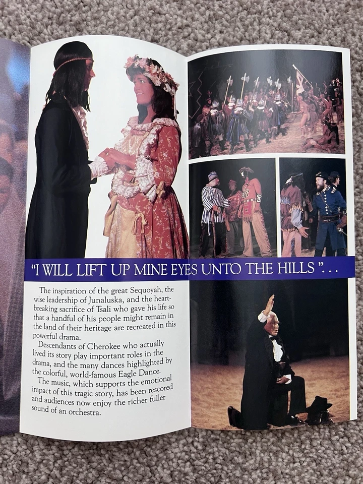 Conjunto de folletos vintage de Cherokee NC y mapas de atracciones de las Tierras Altas del Sur (3) Foto 4 de 4