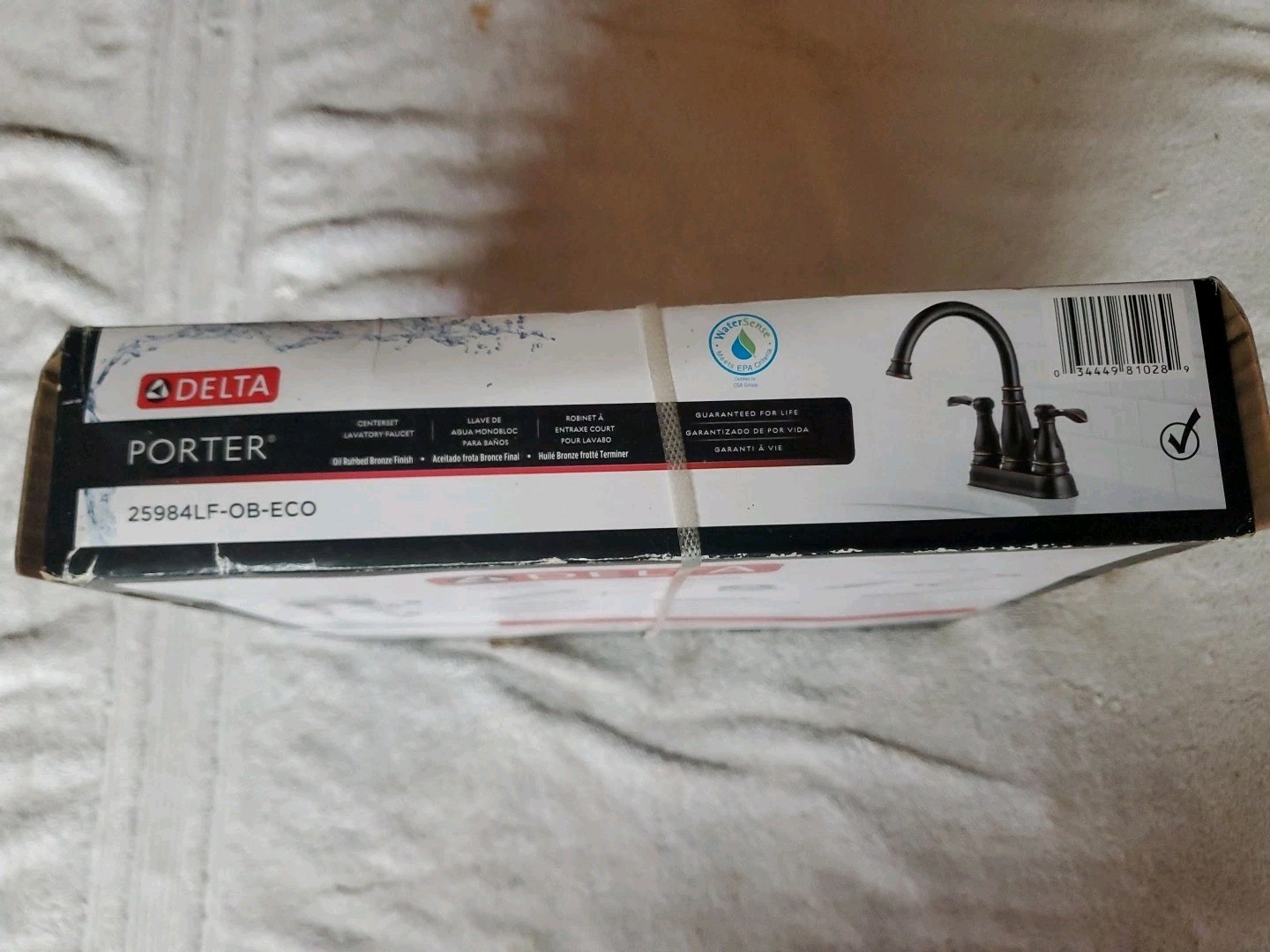 Delta Porter 25984LF-OB-ECO 4 in. Centerset Bathroom Faucet Oil Rubbed Bronze