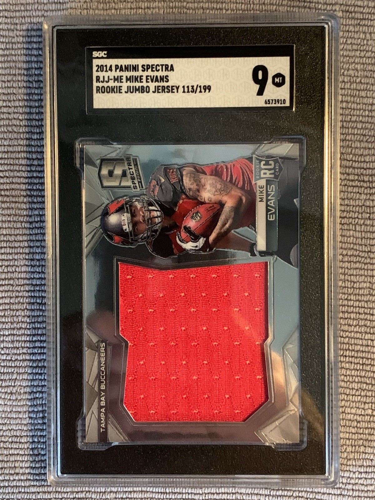 Mike Evans Panini Spectra Rookie Jumbo Jersey #RJJME Base