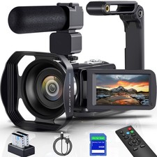 8K Video Camera Camcorder 64MP YouTube Vlogging Cameras IR Night Vision WiFi ...