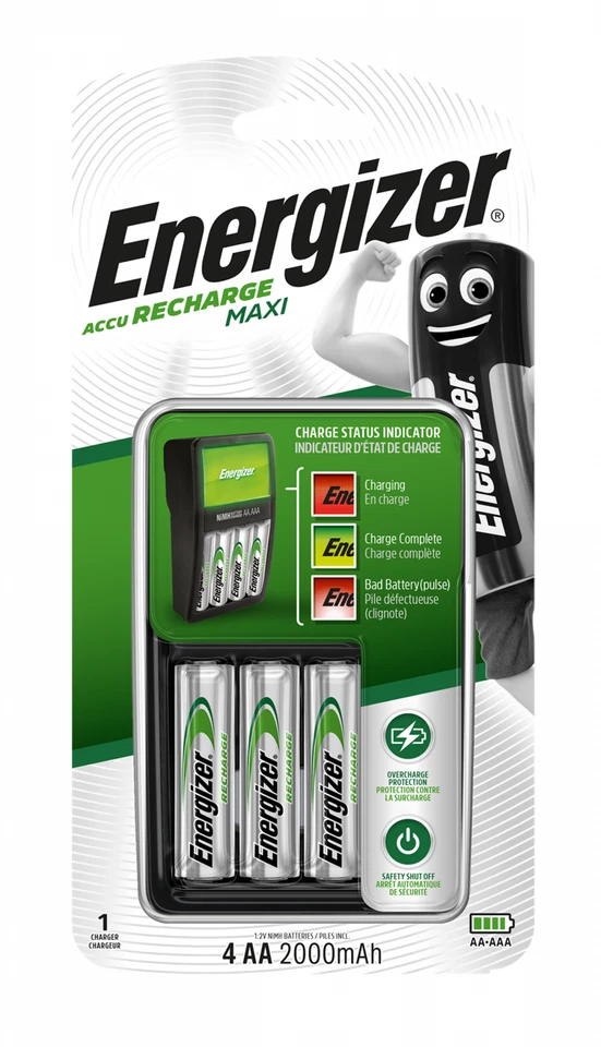Energizer Akku-Ladegerät Maxi Charger für 4x AA / AAA