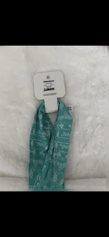 Diadema Free People Movement azul cachemira botón elástico nueva con etiquetas Foto 4 de 4