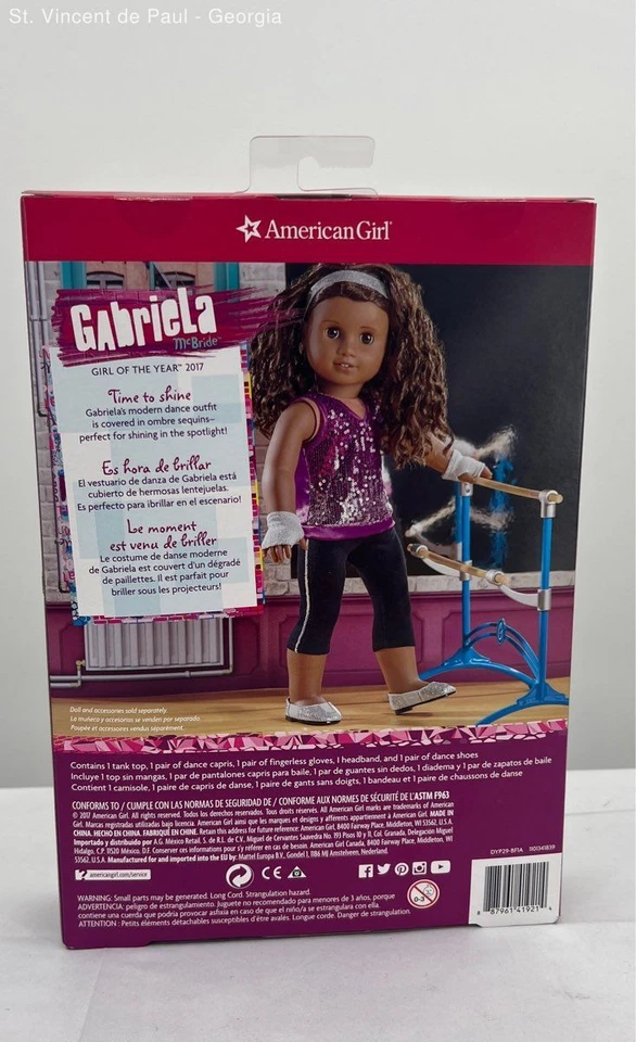 Conjunto de lentejuelas brillantes de Gabriela de American Girl - Nuevo en caja Foto 2 de 4