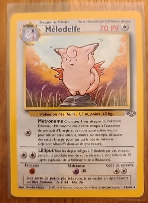 Clefable Medolfe 17/64 - Jungle French - Pokemon Card