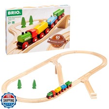 BRIO Classic 65th Anniversary Wooden Train Set - 32-Piece FSC-Cer