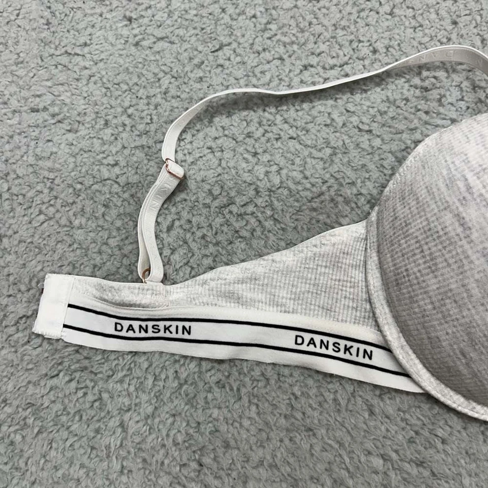 Sutiã Danskin 34B push up 2995 algodão acolchoado com nervuras - Imagem 2 de 4