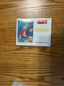 Disney's The Little Mermaid NES 1991 Cart & Manual Tested