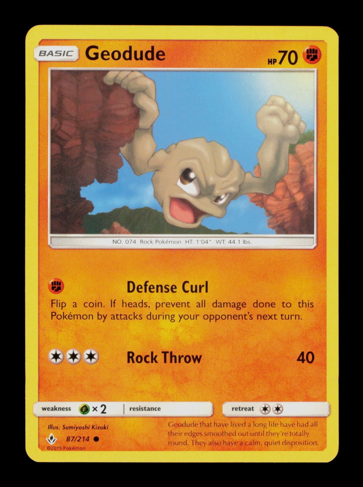 Geodude 87/214 Pokemon Unbroken Bonds Trading Card TC