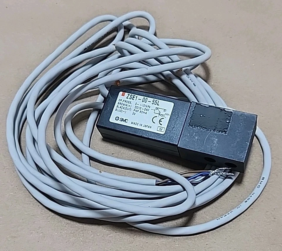 *NEW* SMC ZSE1-00-55L Compact Pressure Switch Vacuum Switch 12-24Vdc + Warranty! - Image 4 of 4