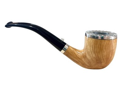 L ATRA DALL UOVA DALLORO BACKGAMMON BENT BILLIARD NATURAL RIM SILVER PIPE