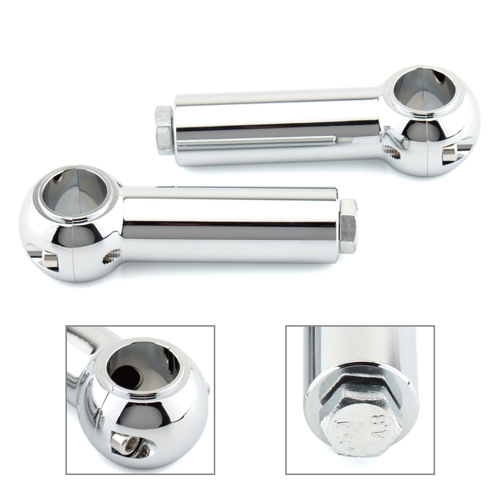 4'' Handlebar Clamp Riser Rise Bar For Harley Davidson Cruisers Choppers
