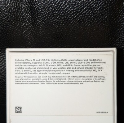 IPhone 12 64G Used Openbox a unlocked for any carrier Black 99% Battery Health.