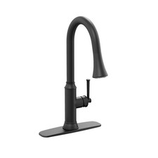 PROFLO Lockmead Pull-Down Single Handle Kitchen Faucet Matte Black PFXC5817MB
