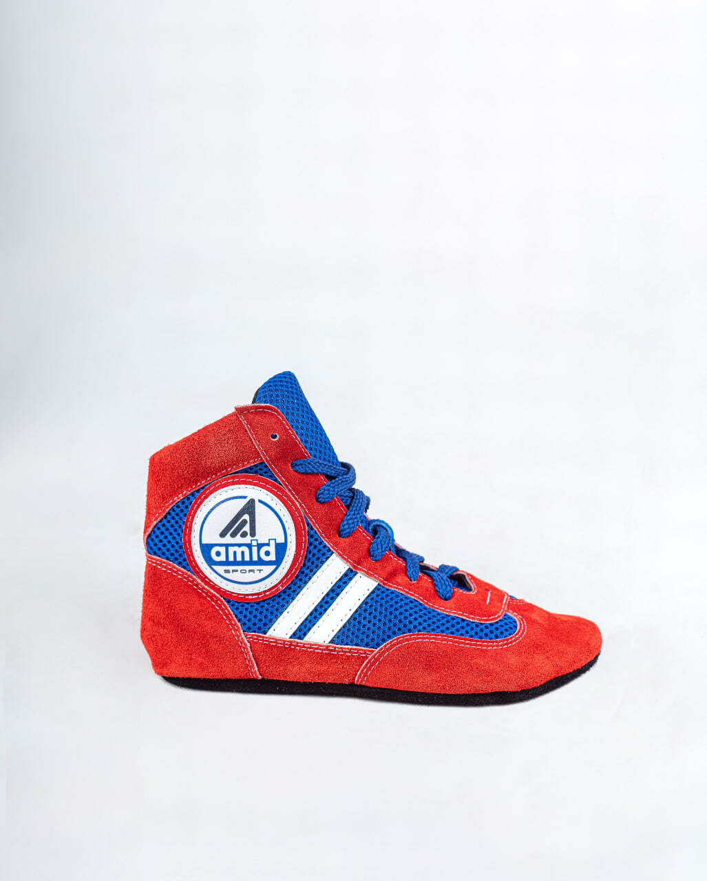 Wrestling Shoes Sambo Boxing MMA Fighting Red Blue Artificial Suede Eva