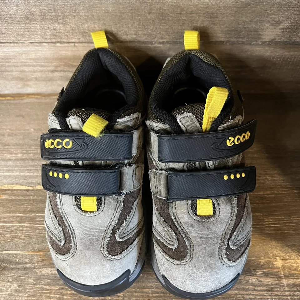 Niños Niños Ecco Marrón Gamuza Exterior Caminar Tenis Zapatos EUR 26 US 9.5 GUC Foto 3 de 4