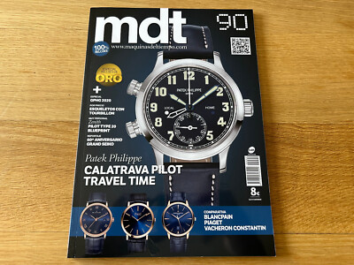 Revista MDT Maquinas del Tiempo nº 90 Patek Philippe Calatrava Pilot Travel Time