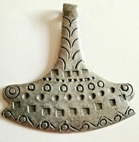 SCARCE VIKING ERA NORSE SILVERED THOR HAMMER AMULET CIRCA 900 - 1100 AD