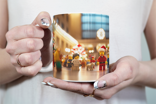 ⭐️️Exclusiva Taza Lego Escena Navidad - Grand Central Station | Nueva York | Nueva York⭐️ - Imagen 4 de 4