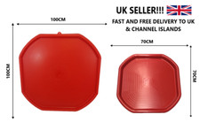 RED MINI & LARGE CEMENT MORTAR MIXING TRAY PLASTERING SPOT PLASTIC HEAVY DUTY