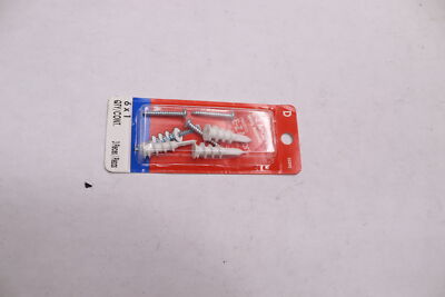 (3-Pk) Midwest Fastener E-Z Anchor Threaded Plastic With Screws 6 x 1'' 23292 