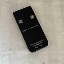 HDMI 2.0B SPLITTER/SWITCH REMOTE - 2 PORT AMPLIFIER SELECTOR