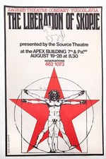Vintage Poster Yugoslavia Zagreb Theatre Co. The Liberation  of Skopje 1982