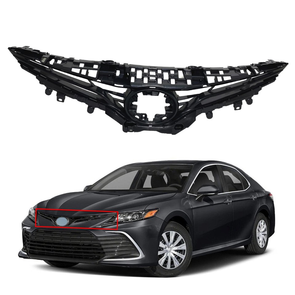 To1200324 For 2021-2024 Toyota Camry XLE LE Front Bumper Upper Grille Grill ...
