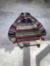 Vintage Sergio Tacchini Fleece Abstract Crazy Print Size M