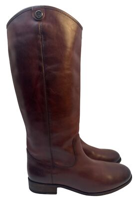 Frye Women's Melissa Tall Boots C244 FR40065 Cognac Leather Size 10 M