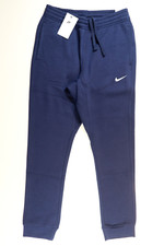 Image of NIKE SPORTSWEAR CLUB FLEECE SLIM TAPERED PANTS JOGGERS NAVY 716830-410 MEN M
