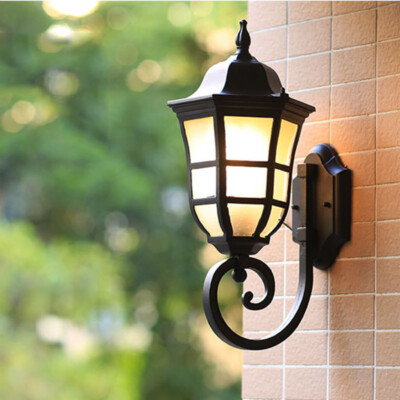 Outdoor Wall Lights Black Garden Wall Lamp Balcony Wall Lighting Home Wall Light