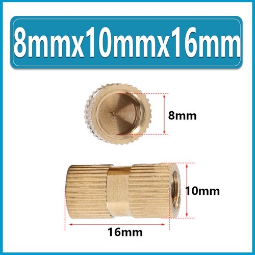M3 M4 M5 M6 M8 Brass Melt Injection Moulding Knurl Insert Nut Solid Embedded Nut - Picture 68 of 69