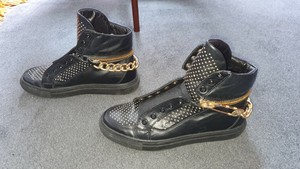 mens versace high top trainers