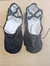 Men's Canvas Split Sole ballet Shoes So Danca BA-26 BLACK Dance New