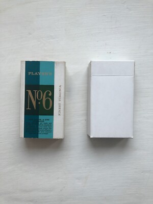 no 6 cigarettes price Vintage No.6 Virginia 10 empty cigarette packet written on