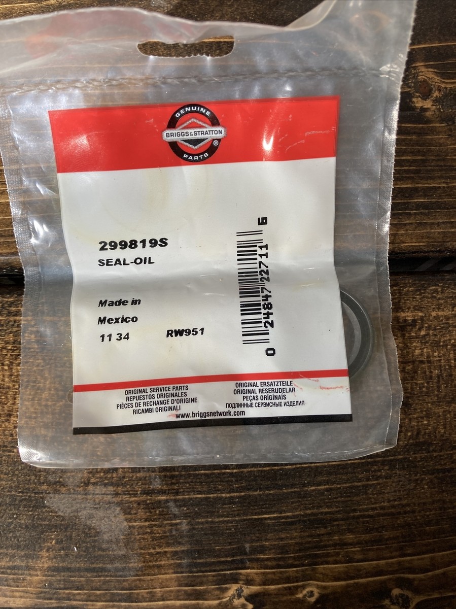 New! Sealed! Genuine OEM Briggs and Stratton 299819S Oil Seal  