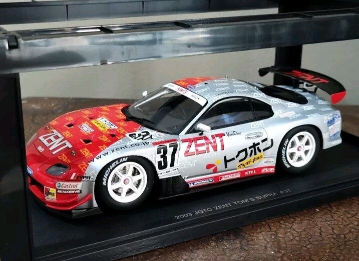 AUTOart 1:18 Toyota Supra 2003 JGTC ZENT TOM'S SUPRA #37 All