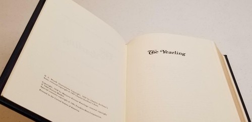 The Yearling By Majorie Kinnan Rawlings Franklin Library 1981 LIMITED EDITION - Picture 9 of 9